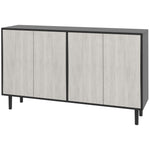 Sideboard Storage Cabinet For Living Room Adjustable Shelves | One Size | Black