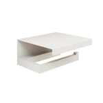 Toilet Roll Holder, White Matt, Wall-mounted, 13 Cm. Collection The Grid