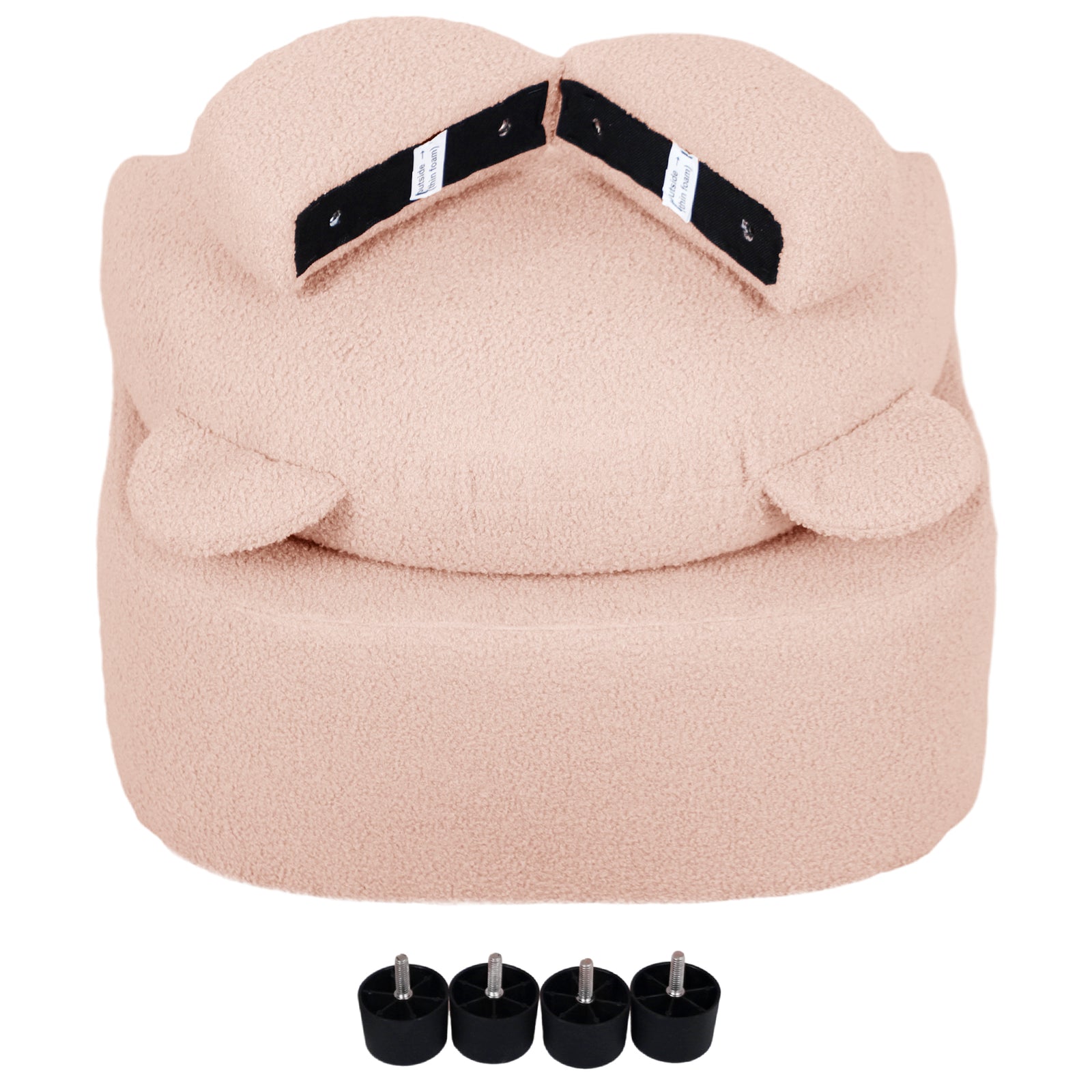 Kids Armchair, Bear Shaped Toddler Chair For Bedroom | Pink