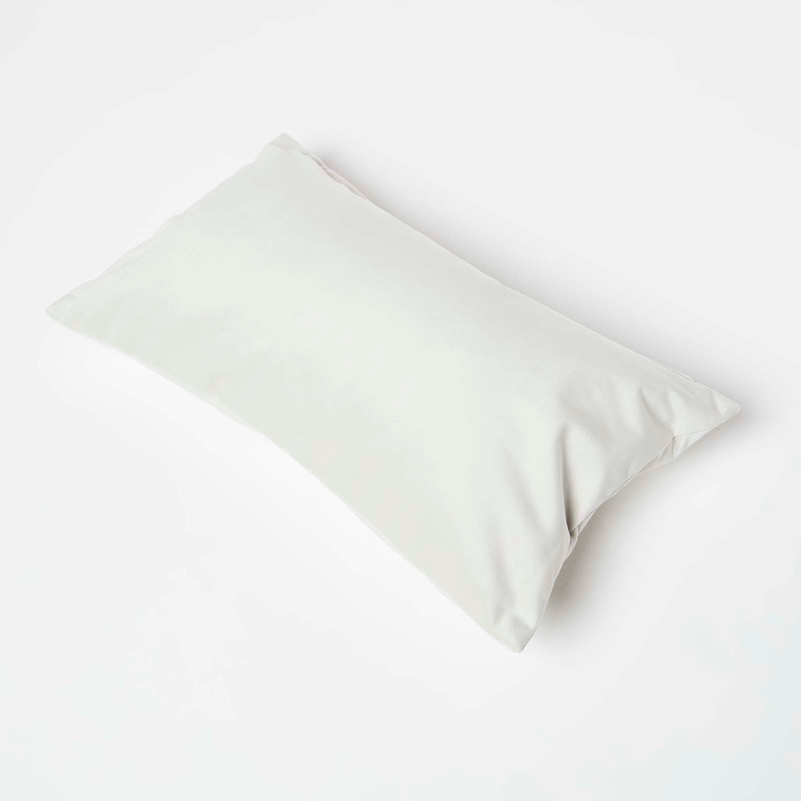 Velvet Cushion With Microfibre Insert | 30cm x 50cm | Cream