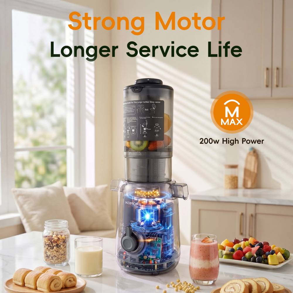 200w Cold Press Juicer Slow Masticating Machine | Grey
