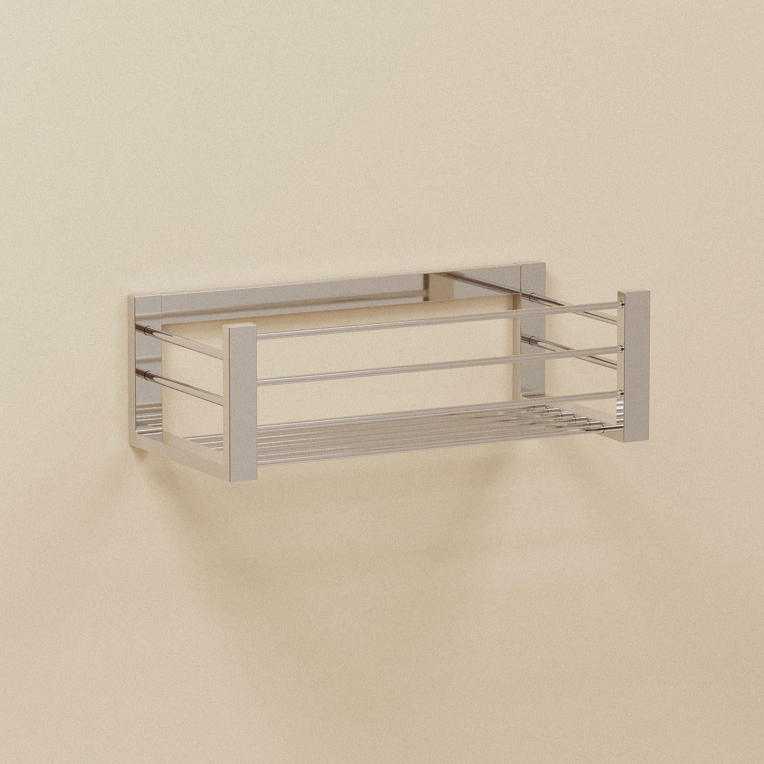 Shower Caddy Basket, 25cm, Chrome, Wall Mounted, Architect Collection