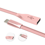 Spring Zinc Alloy Lightning To Usb Sync And Charge Cable 1 Meter | Rose Gold