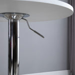 Adjustable Round Bar Table, Swivel Top, 60cm