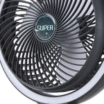 Portable Desk Fan With Led Fill Light, 3-speed Adjustable Airflow, 120° Tilt Angle
