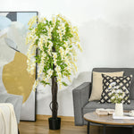 Artificial 160cm Realistic White Wisteria Tree Faux Plant