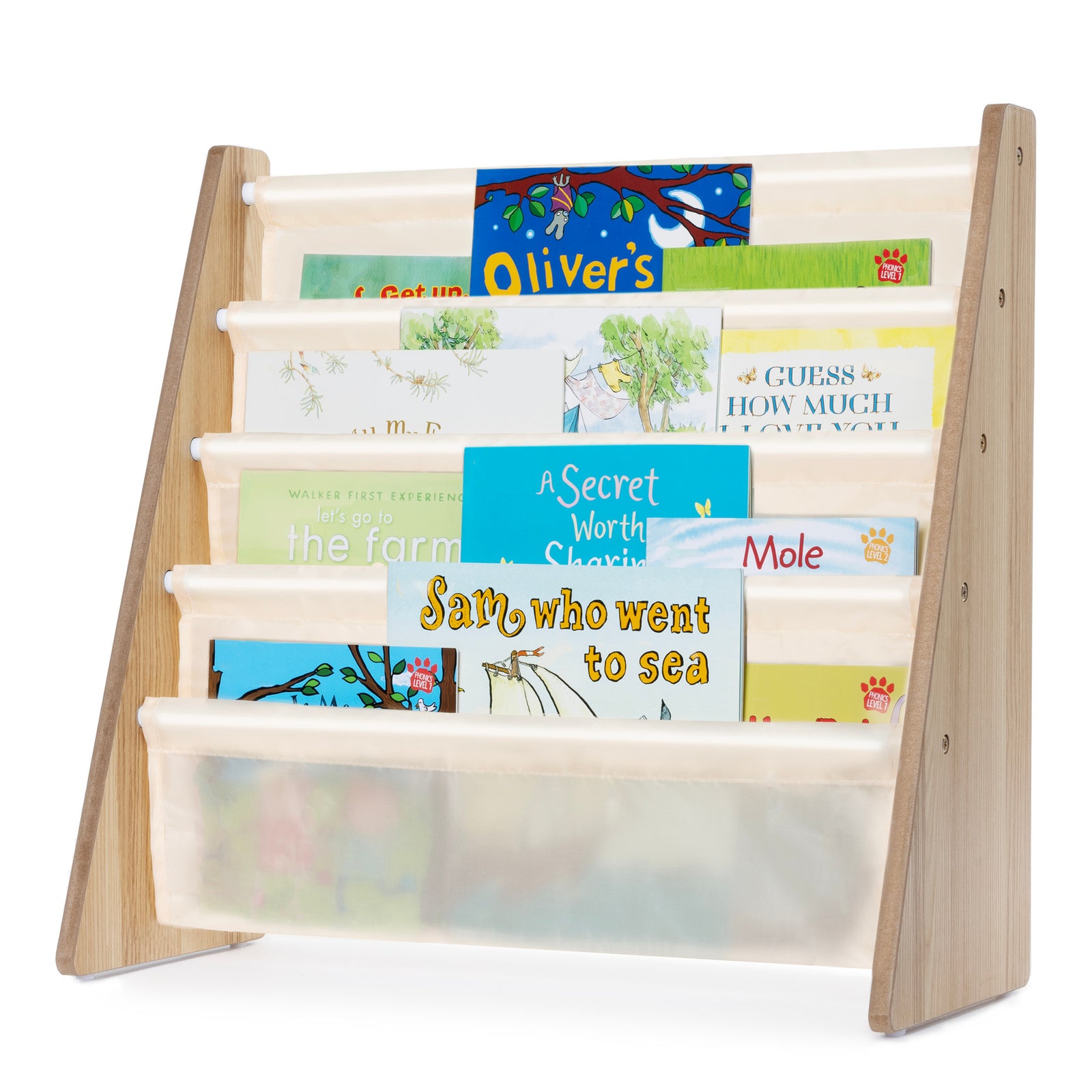 Childrens Bookcase - Cream