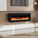 42/50/60 Inch Electrical Fireplace With Remote, 12 Vibrant Flame Colours, Adjustable Heating Modes, And Safety Features | Medium