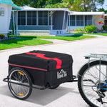 Folding Bike Trailer With Removable Cover And Hitch