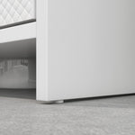 HOMCOM Freestanding Under Sink Cabinet With 2 Doors And Shelf, White