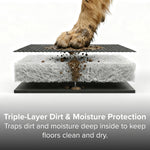 Dirt-Trapping Door Mat | Black & Grey