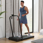 2.5hp Folding Treadmill Walking Pad W/ Led Display | Blue