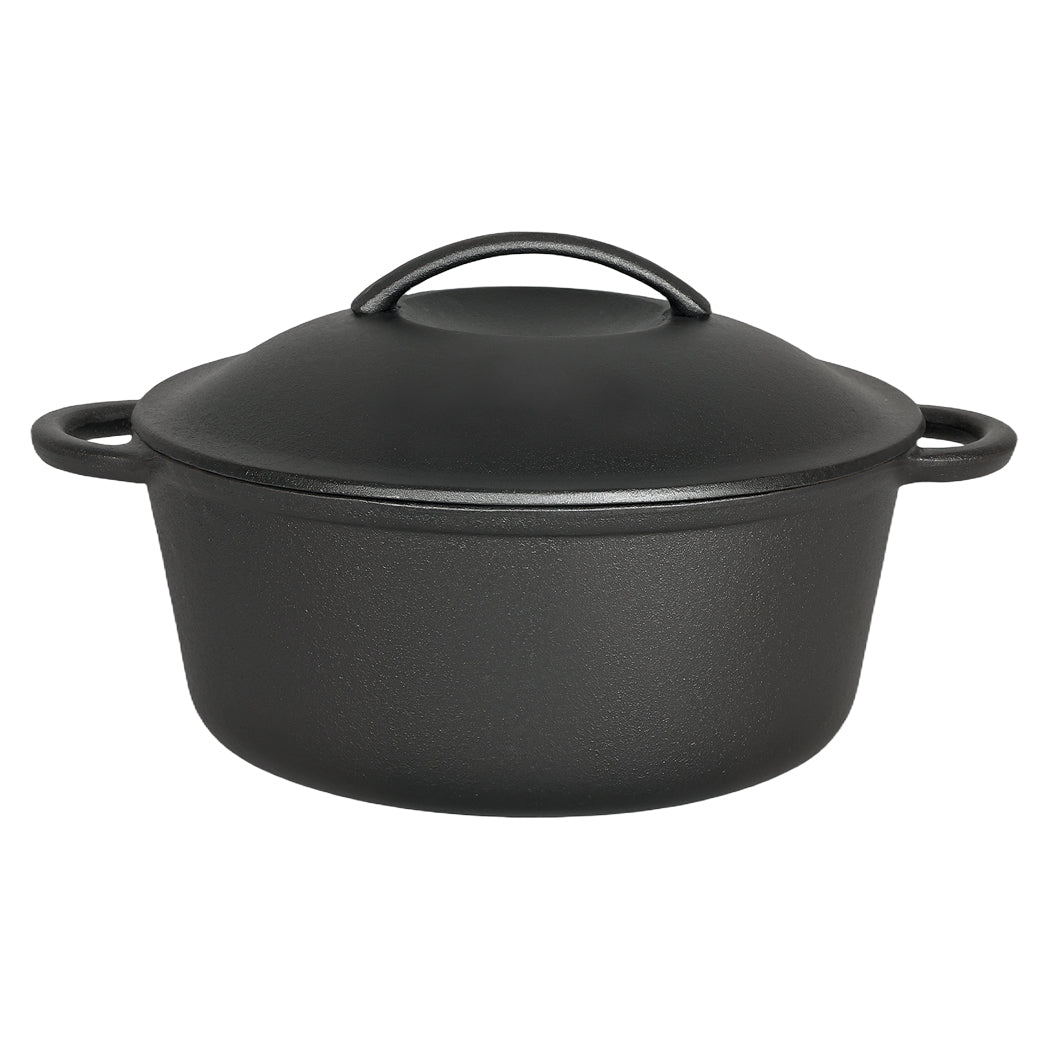 Toque 6.6l Cast Iron Dutch Oven Heavy Duty Casserole Dish Pot Stockpot With Lid