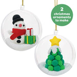 Bauble Craft Clay Kit - Snowman & Tree