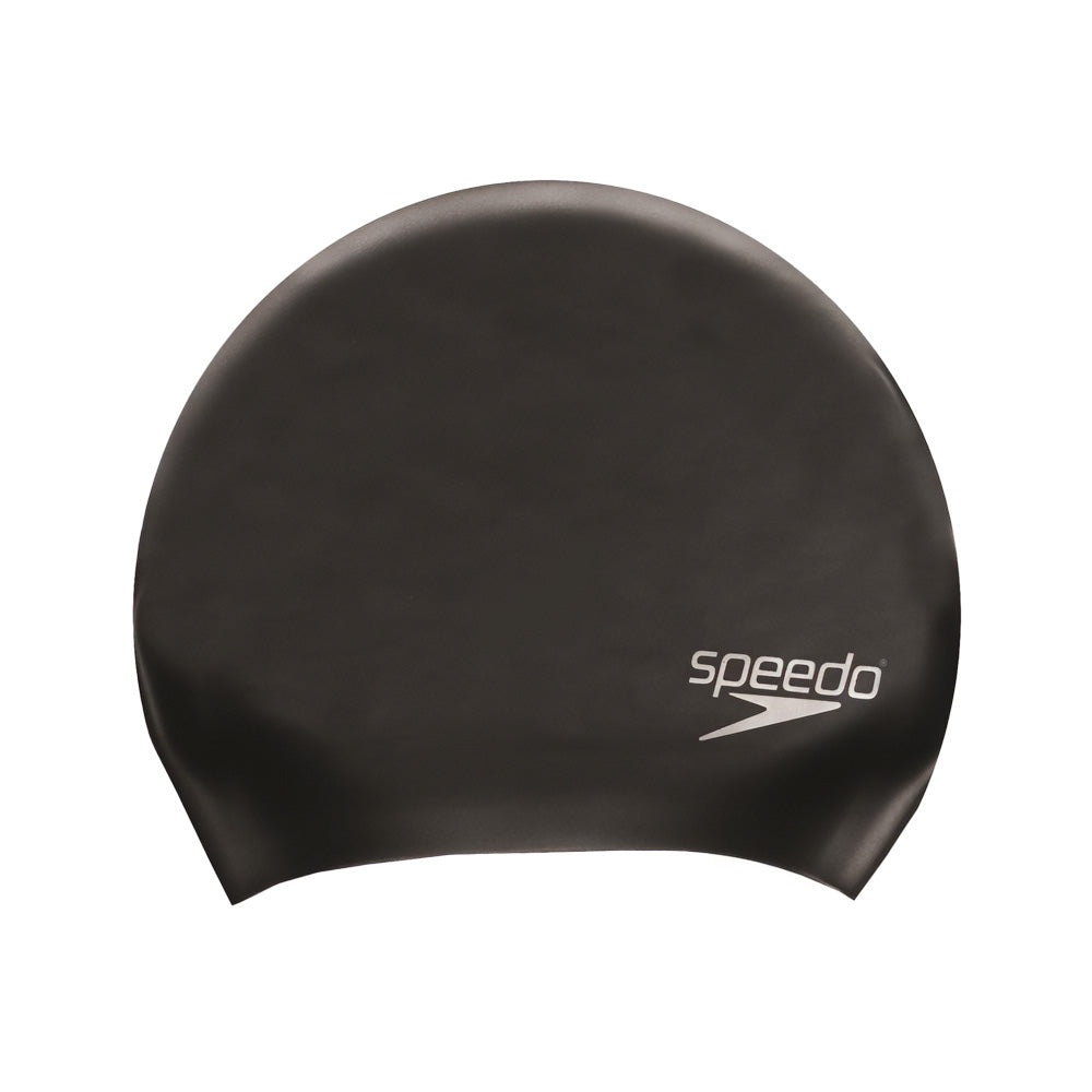 Unisex Adult Long Hair Swimming Cap | One Size | Black