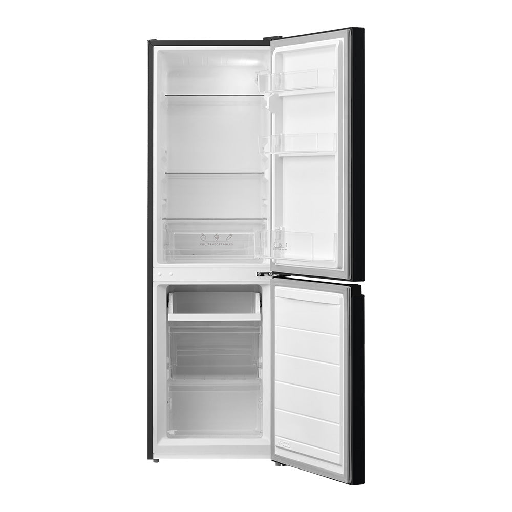 174l Freestanding Black Fridge Freezer– 115l Fresh Food & 59l Freezer, Low-frost, Reversible Door, Led Light