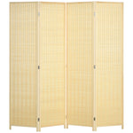 4 Panel Folding Room Divider Wall Privacy Screen Protector
