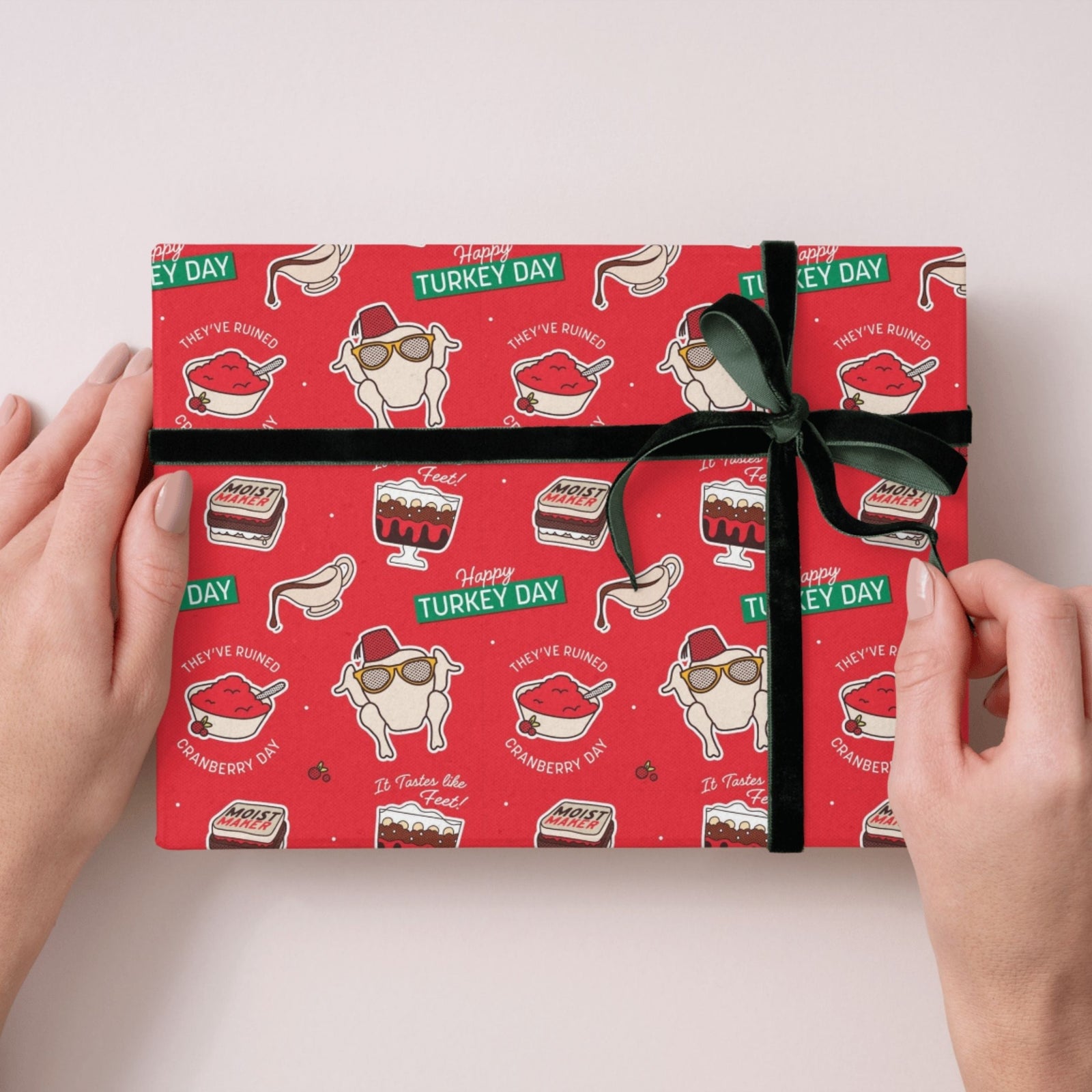 Christmas Gift Wrap, 4 Sheet 4 Tag, Official Product