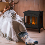 Ethanol Fireplace Stove Freestanding 0.9l Tank