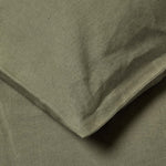 European Size Linen Pillowcase | 80cm x 80cm | Khaki Green