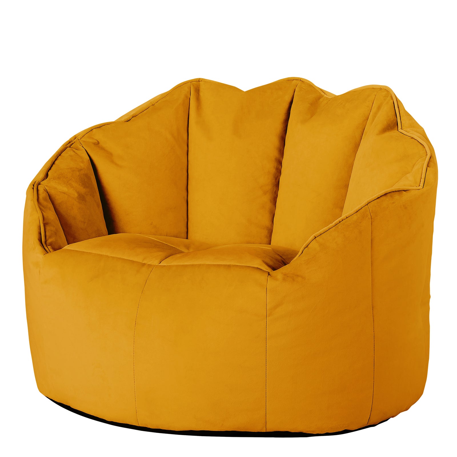 Sirena Scallop Chair Bean Bag | Yellow