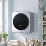 800w Compact Dryer Machine, 4 Kg Small Vented Tumble Dryer, Silver