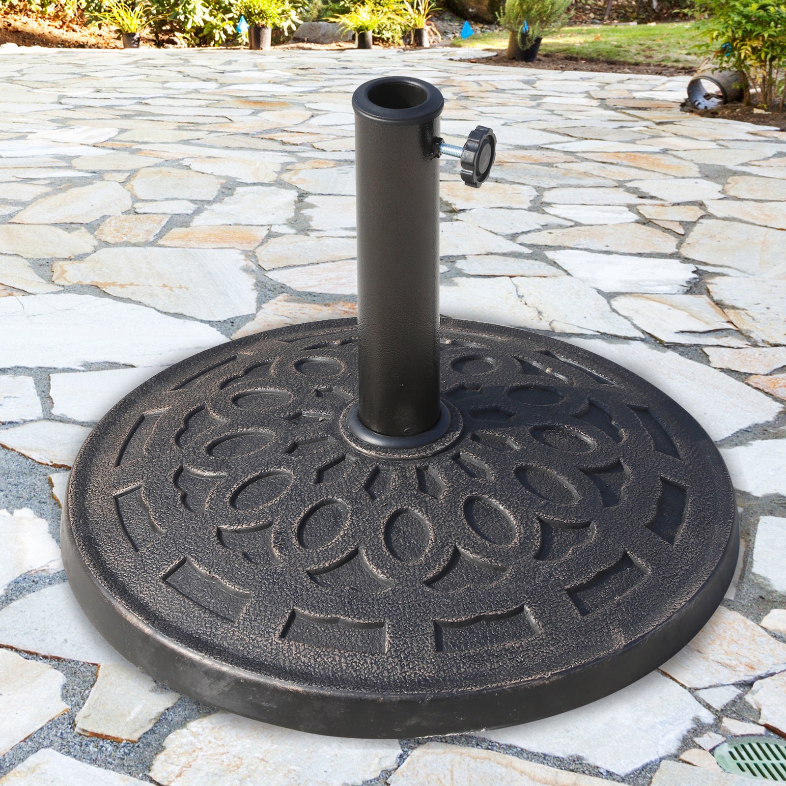 14kg Round Parasol Base Resin, Decorative