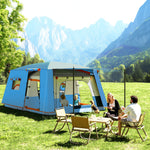 5 Man Camping Tent W/ 2 Bedroom, 3000mm Waterproof