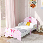 Aiyaplay Ballet Theme Toddler Bed Frame With Safety Rails, For 3-6 Years