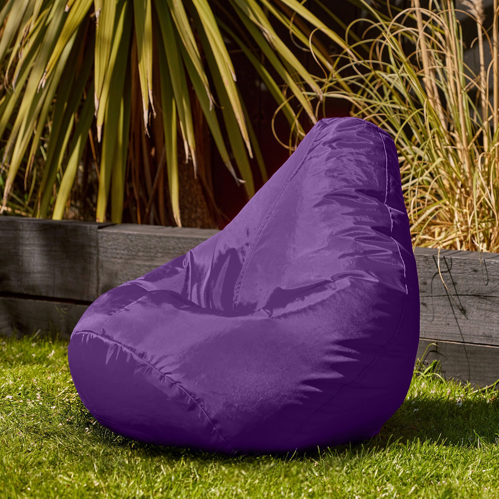 Kids High Back Bean Bag Chair | Purple