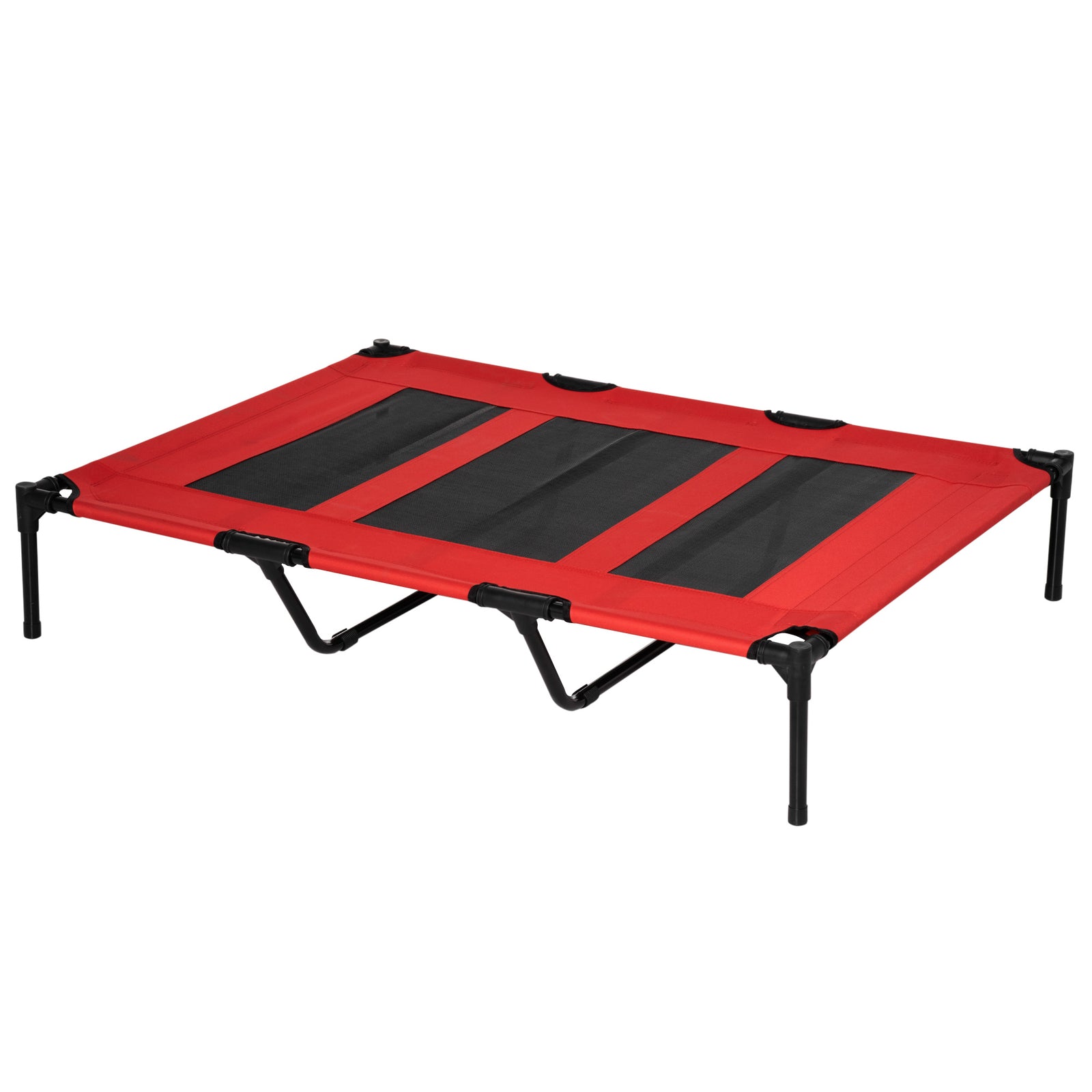 Pawhut Elevated Dog Bed Cooling Raised Pet Cot For Indoor Outdoor Use, Xx Large | Red