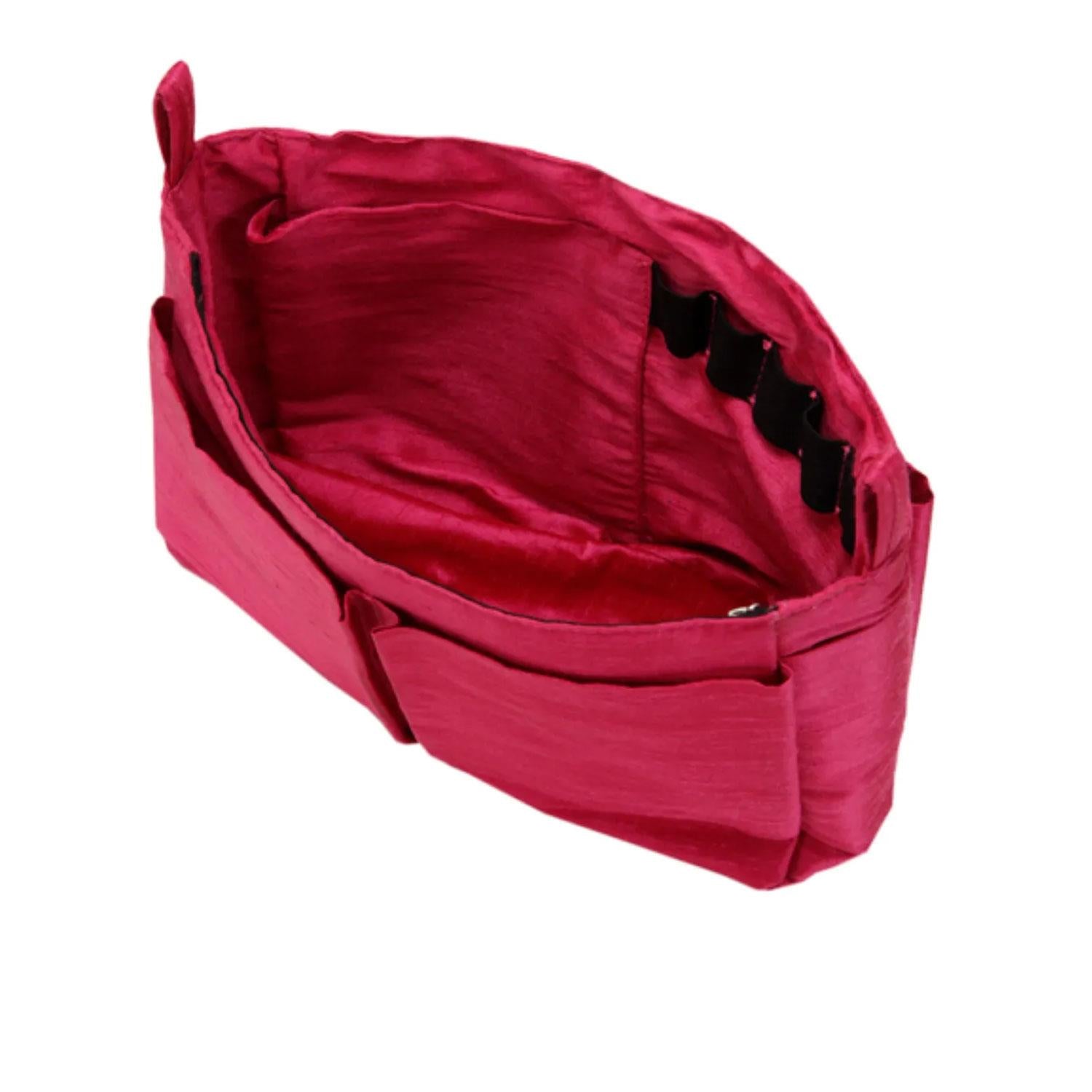 Handbag Organizer With 6 Holders For Bags & Accessories, Pink