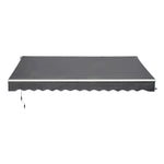 4x2.5m Retractable Manual Awning, Crank Handle