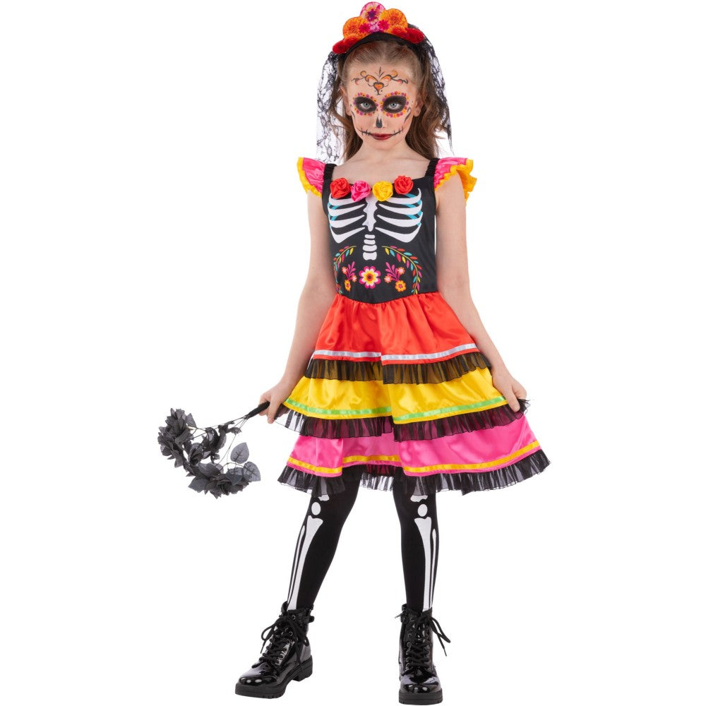Girls Day Of The Dead Costume | Small