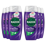 Mineral Therapy Shower Gel Feel Relaxed With Lovender & Waterlily, 225ml, 6pk | 6 | Purple