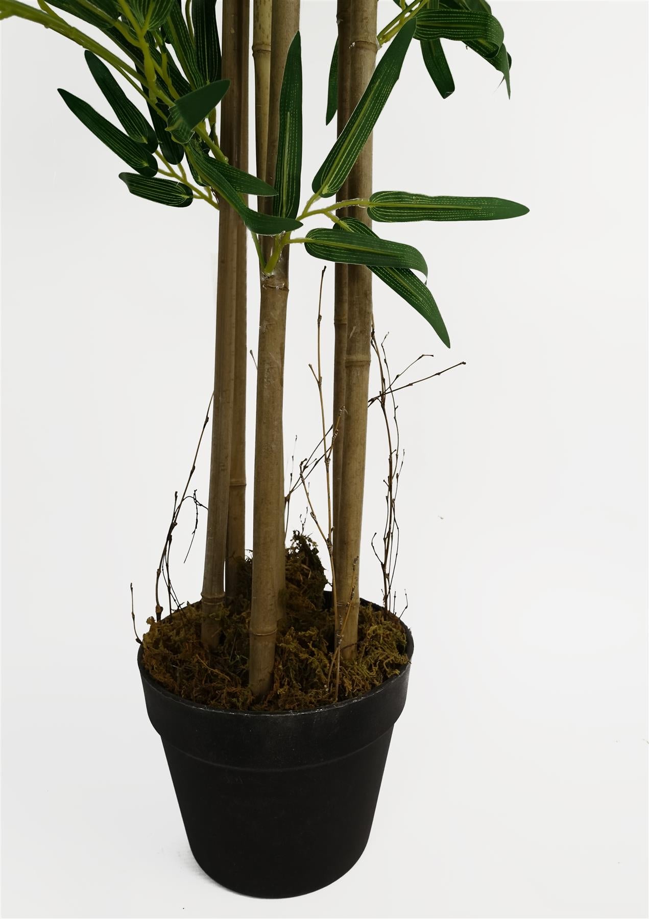 Leaf 150cm (5ft) Artificial Bamboo Plants Trees - Natural Green