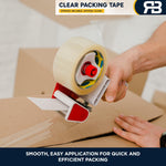 Aquarius Clear Packing Tape 48mm X 66m Strong Parcel Box Tape