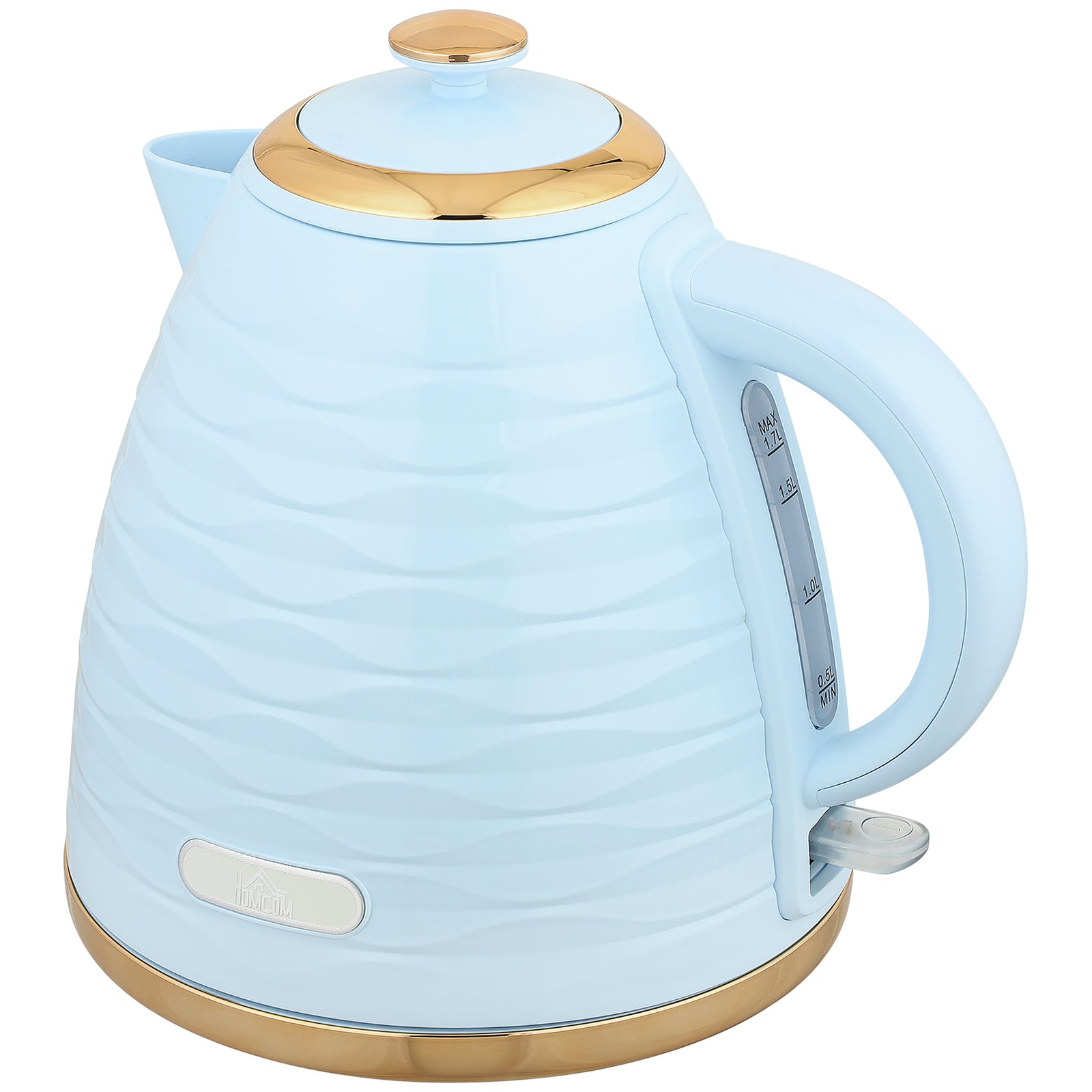 Electric Kettle, Swivel Blue Ripple | Blue