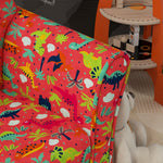 Kids Sofa Chair With Flamingo Design For Bedroom, Playroom | Red