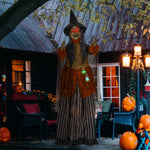 Outdoor Halloween Animatronic With Sound Activated, Light Up Eyes