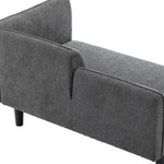 Breeins Chenille Upholstered Chaise Lounge With Side Table