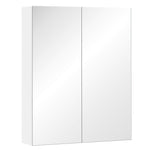 60x75/70x60cm Mirror Cabinet Wall Mount Storage Organizer | Medium | White