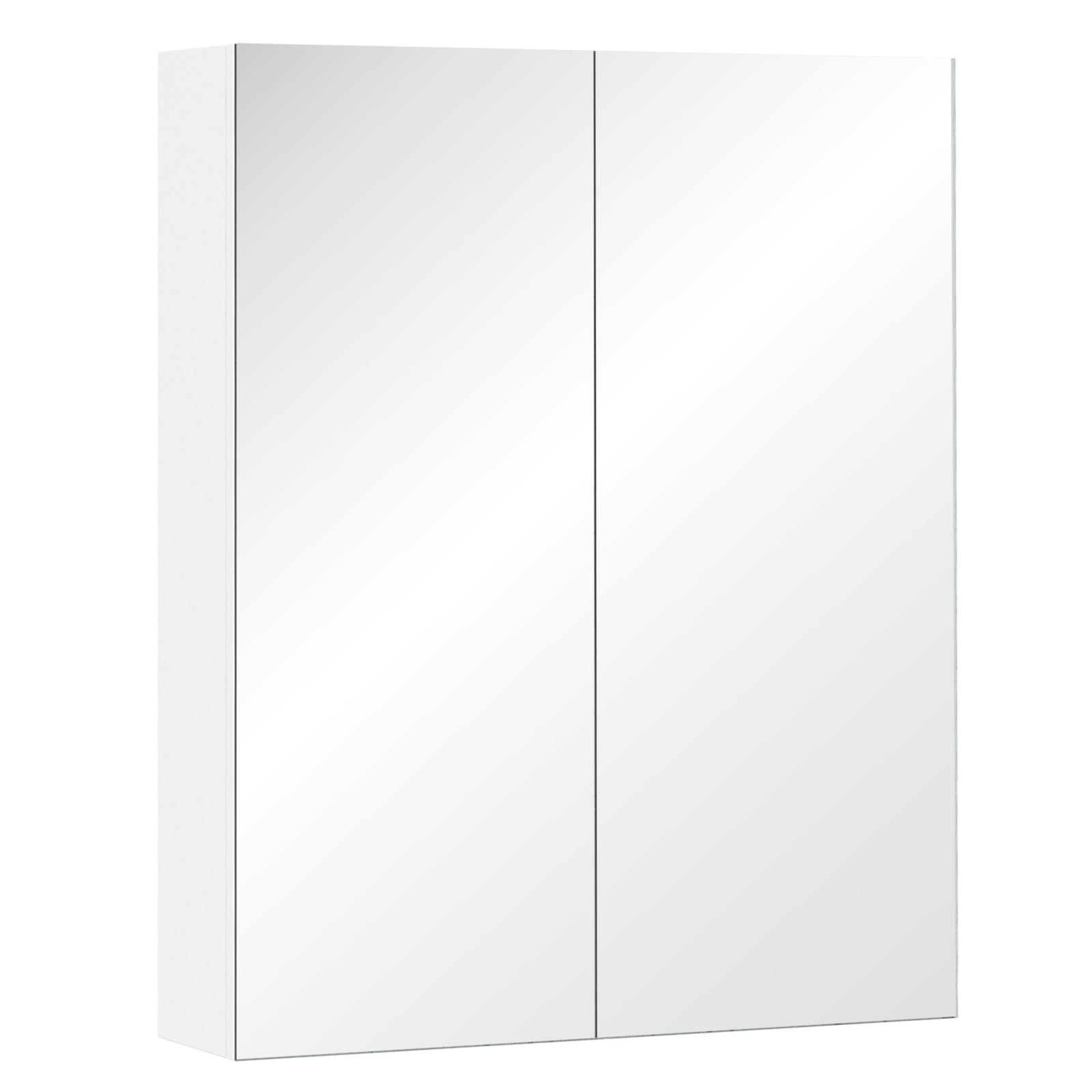 60x75/70x60cm Mirror Cabinet Wall Mount Storage Organizer | Medium | White