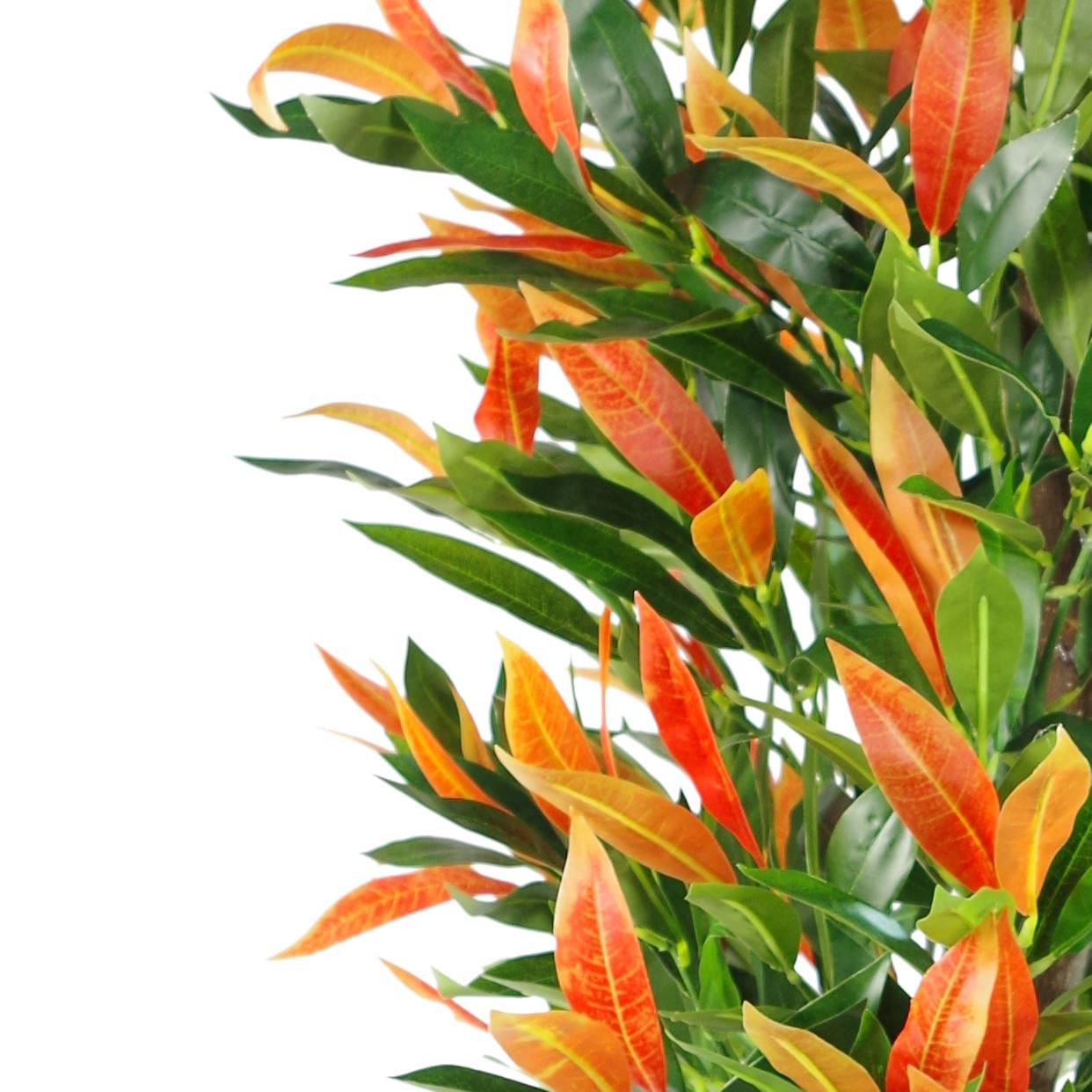 Artificial 130cm Red & Green Ficus Tree