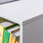 Kids Cabinet W/ Six Compartments For Toys, Clothes, Books - Grey