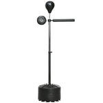 Adjustable Speed Bag With Stand | Black