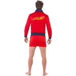 Men's Lifeguard Costume, Red | Large