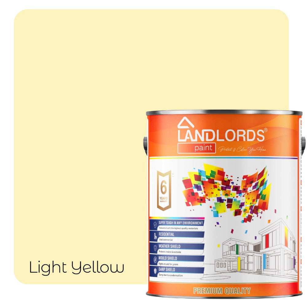 Kitchen & Bathroom Paint - Mould Resistant, Washable & Durable | 1L | Light Yellow