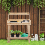 Garden Potting Bench, Work Station, 92x45x119cm