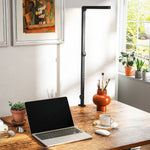 Desk Lamp With Adjustable Swing Arm, Dimmable Led Desk Light | Black